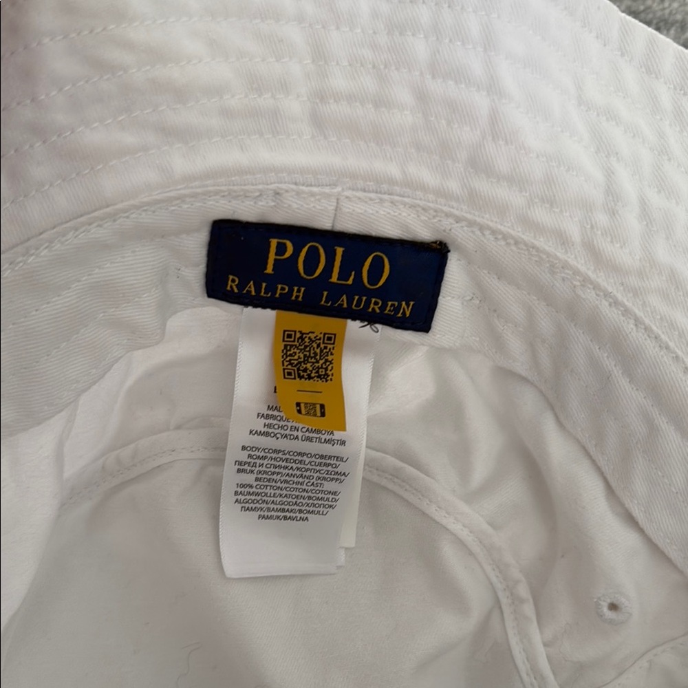 Polo White Bucket Hat With Bear Patch - image 2